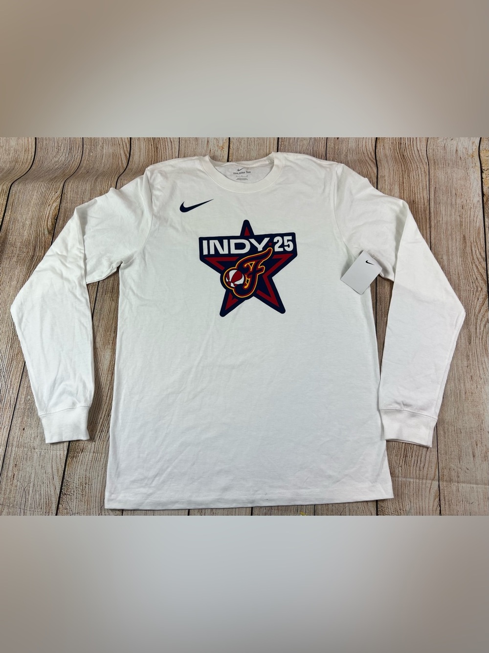 NWT Nike WNBA All Star Game Indy 25 Indiana Fever White T Shirt Size Medium